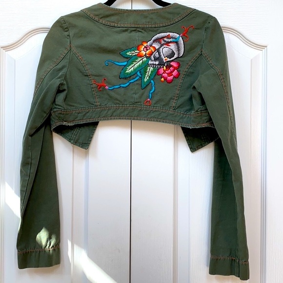 ⭐️Rare Miss Me Vintage Short Cropped Jean Jacket - Picture 3 of 12